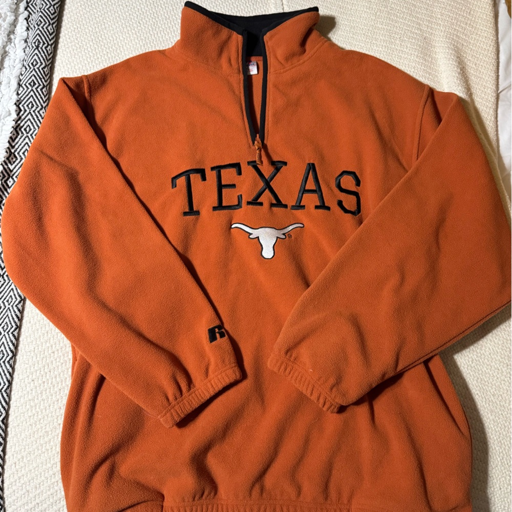 Vintage Texas Russell Athletic Zip Up Sweater
